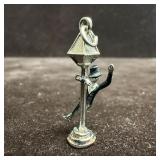 Wells Sterling Black Tuxedo Man on a Lamp Light Po