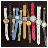 Assorted Wristwatch Lot Including Anne Klein Fossi