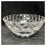 Orrefors Sweden Crystal Raspberry Bubble Bowl Clea