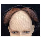 Women's Vintage Black Headband With Veil