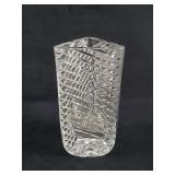 Vintage ROGASK Crystal 3Sided Triangle Shaped Vase