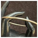Sterling Silver Solid Thin Bangle Bracelet P31
