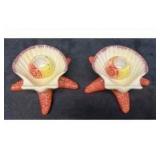 Fitz & Floyd Seashell Candlestick Holders