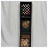 Tall Mixed Media Shadow Box Wall Art Featuring Boa