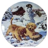 Hiding The Evidence Linda Budge Puppy Plate