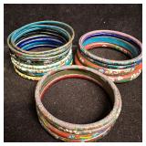 Vintage Asian Style Cloisonne Colorful Enamel Patt