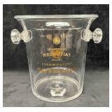 Vintage Clear Acrylic Taittinger Champagne Ice Buc