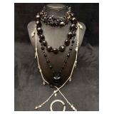 5pc Glossy Black Tonka Bean Themed Mixed Costume J