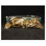 7.2 OZ A Pirates Trinket Bag Gold Charms Beads But