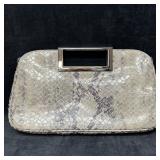 Michael Kors Snakeskin Embossed Leather Clutch Han