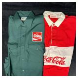 Coca Cola Promotional Shirts Green Work Shirt and