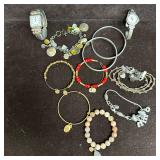 Assorted Fashion Jewelry Lot Including Bracelets a