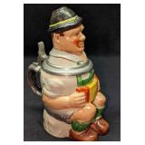 Vintage West German Man With Accordion Stein