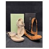 Marc Fisher Tan Studded Sandals and H by Halston S