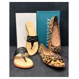 Aerosoles Leopard Ballet Flats and C. Wonder Black