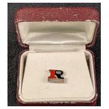 Ryder Sterling Silver .925 Enamel Tie Tack