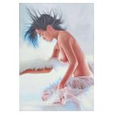 Large Original Acrylic On Canvas Jim Jackson Of A