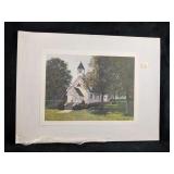 Susan Oller Chapel Lithrograph Print