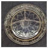 Yellow Depression Glass Divided Plate