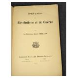 1912 Souvenirs De Revolutions et de Guerre Softcov