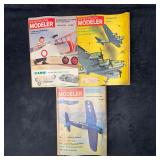 American Modeler Magazine 1963 Lot of 3 Three Maga