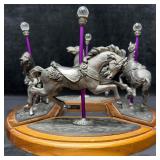 Michael Ricker Pewter American Carousel Horse Figu