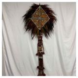 Handmade Tribal Ceremony Fabric Coin Button Shells