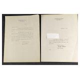 Two Brooks Atkinson Signed Letters