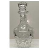 Vintage Crystal Floral Decanter