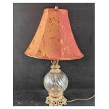 Vintage Lamp with Glass Base