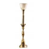 Vintage Brass Table Candlestick Lamp