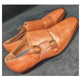 Collezione Men's 11.5 Tan Double Monk Shoes