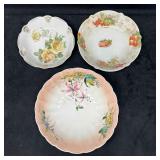 Floral and Fruit China Germany Bowl Set