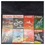 Air Progress Magazine Lot of 8 Eight Magazines Col