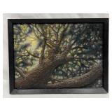 Framed Original Mixed Media Artwork Unsigned