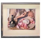 Signed Sandi Fellman Creme de Grand Marnier Cibach