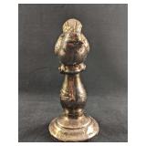 Ceramic Bird Sculpture With Metallic Glaze