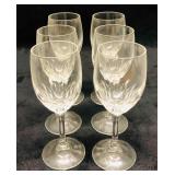 6 Mini Crystal Wine Glasses
