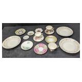 Assortment Of Vintage Tea Cups, Saucers, Plates &