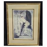 Framed Louis Icart Print Art Deco Woman Don Juan J