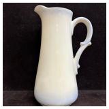 Vintage White Glazed Blue Hue Accent Ceramic Pitch