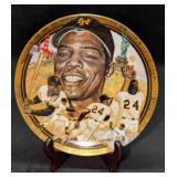 The Legendary Willie Mays Collector Plate