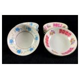 Vintage 3' Chinese Porcelain Sauce Dishes Set of 7