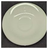 6 Retired Wedgewood Fine China Saucers Silver Ermi