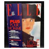 Vintage Elle UK Magazine October 1987
