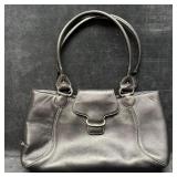 Cole Haan Black Leather Shoulder Tote Bag