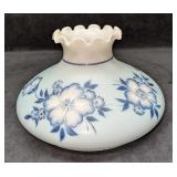 Vintage Hand Painted Milk Glass Shade