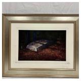 Will Lurcott Painting Tombstone in a Forest Landsc