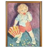 Original Framed Judith Dazzio Acrylic On Canvas