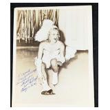 Autographed Ice Skater Joan Hyldoft Photo